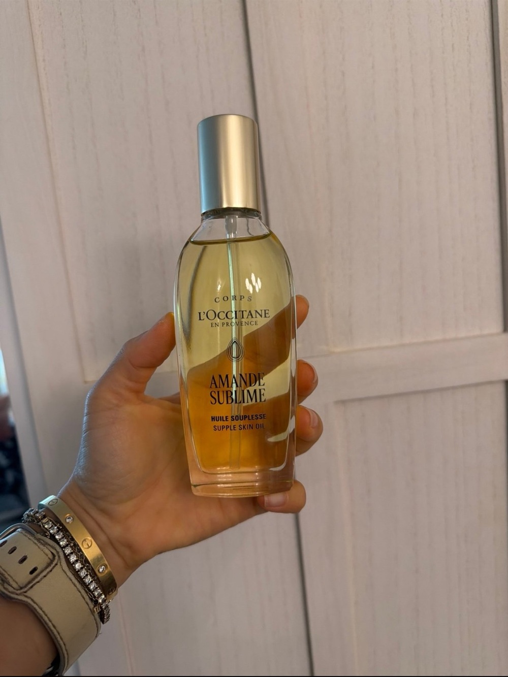 L'OCCITANE Amande Sublime Supple Skin Oil - Gold and Clear Bottle